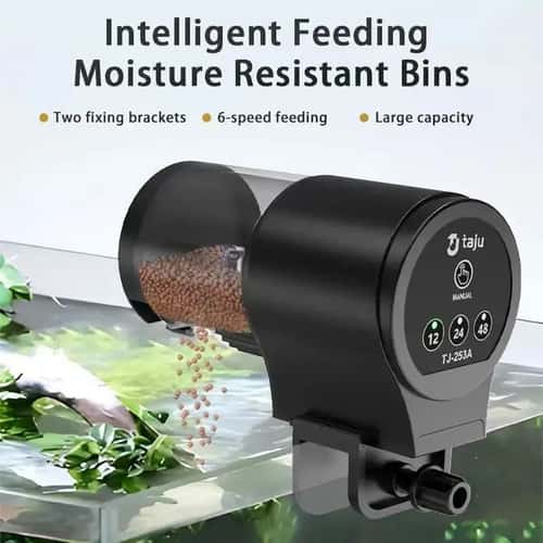 Automatic Fish Feeder with Timer – 100 ml Fish Tank Food Dispenser for Fish & Turtles