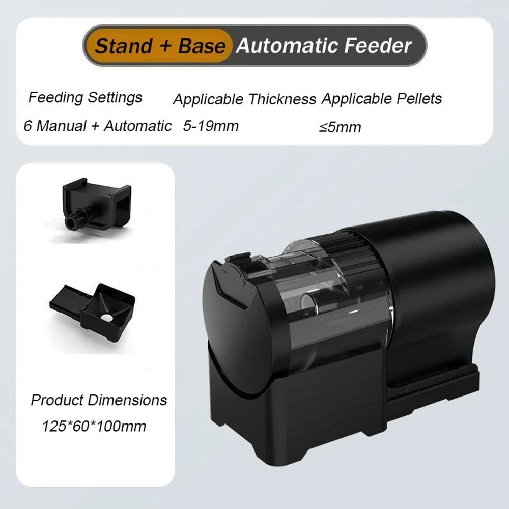 Automatic Fish Feeder With Timer 100 Ml Fish Tank Food Dispenser For Fish Turtles 6