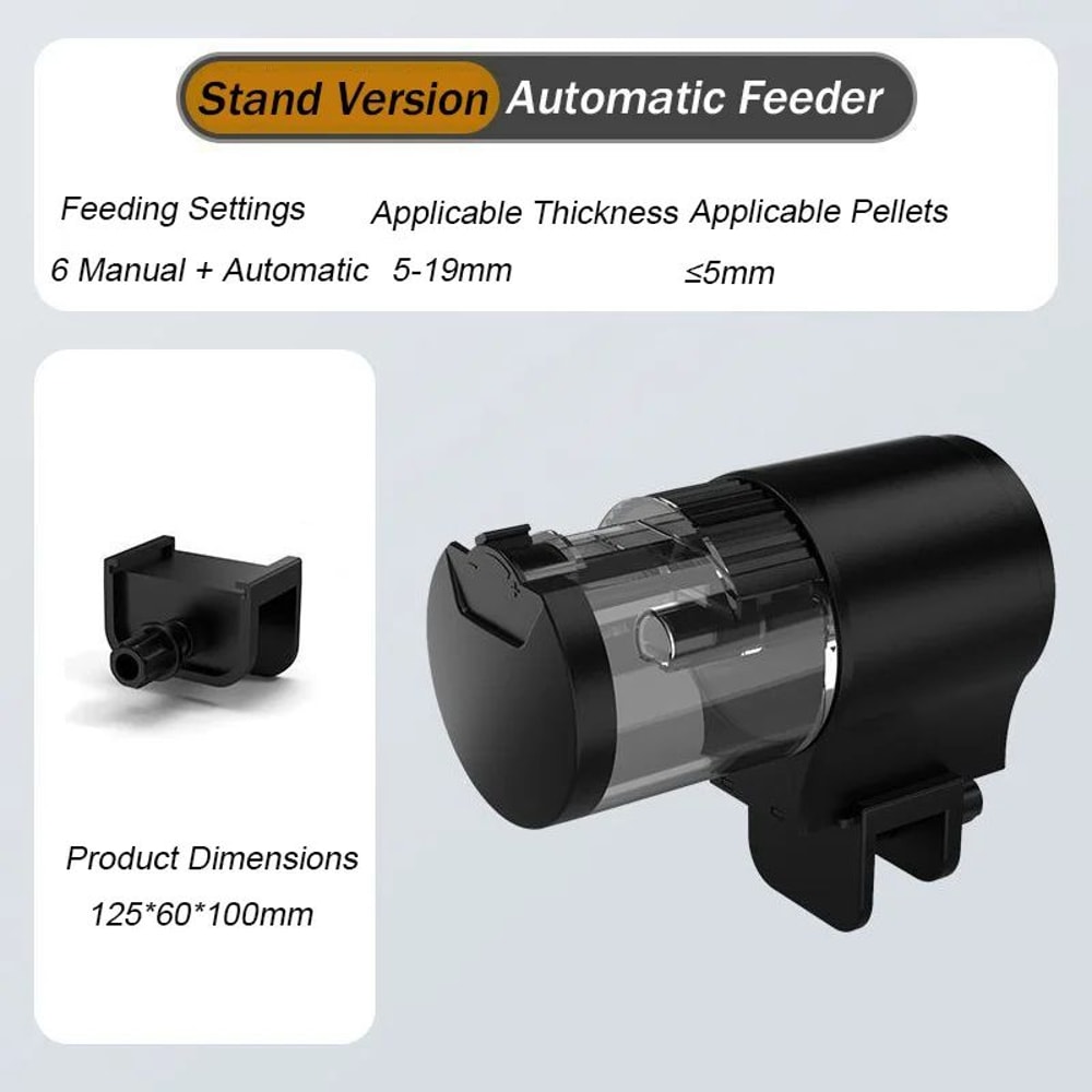 Automatic Fish Feeder With Timer 100 Ml Fish Tank Food Dispenser For Fish Turtles 7