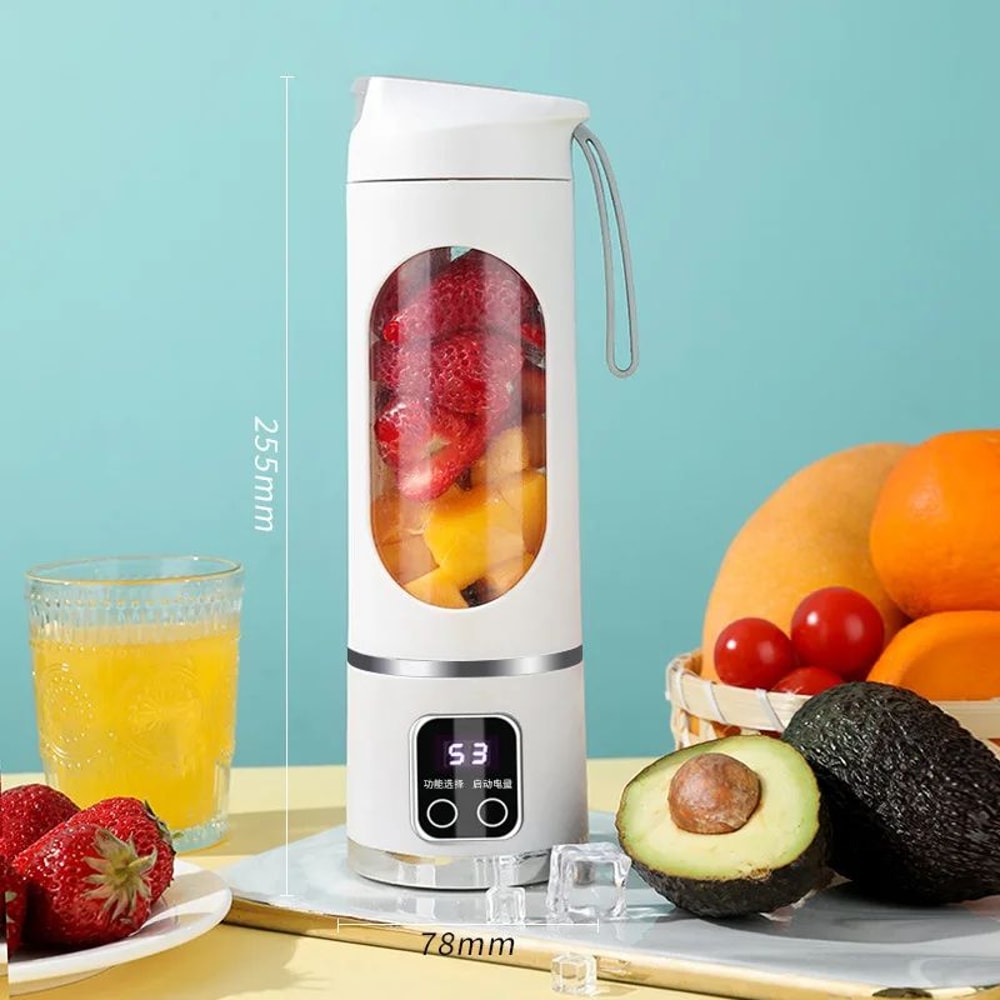 Portable Electric Juicer Bottle USB Rechargeable Mini Fruit Blender Wireless Fresh Juice Extractor 7