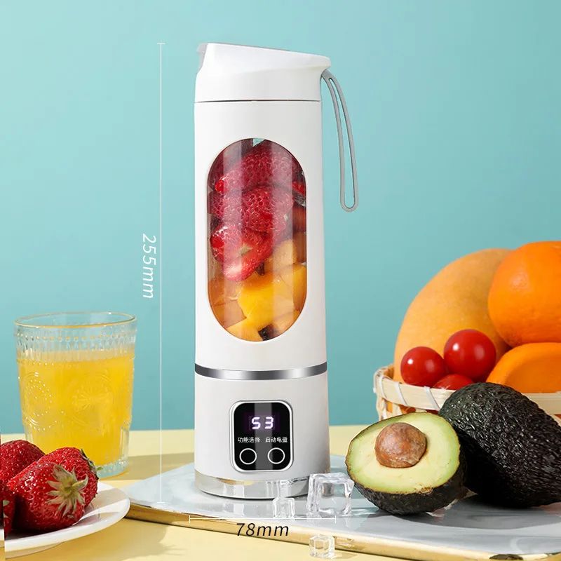 Portable Electric Juicer Bottle USB Rechargeable Mini Fruit Blender Wireless Fresh Juice Extractor 7