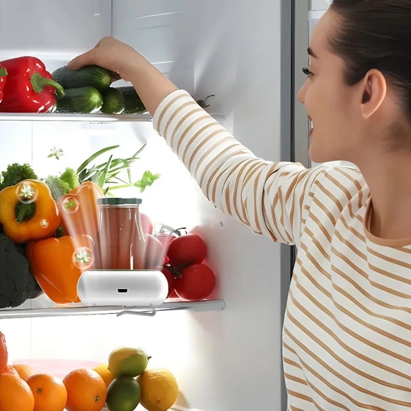 Refrigerator Odor Eliminator Compact Fridge Deodorizer LongLasting Air Purifier For Fresh Food Sto 3