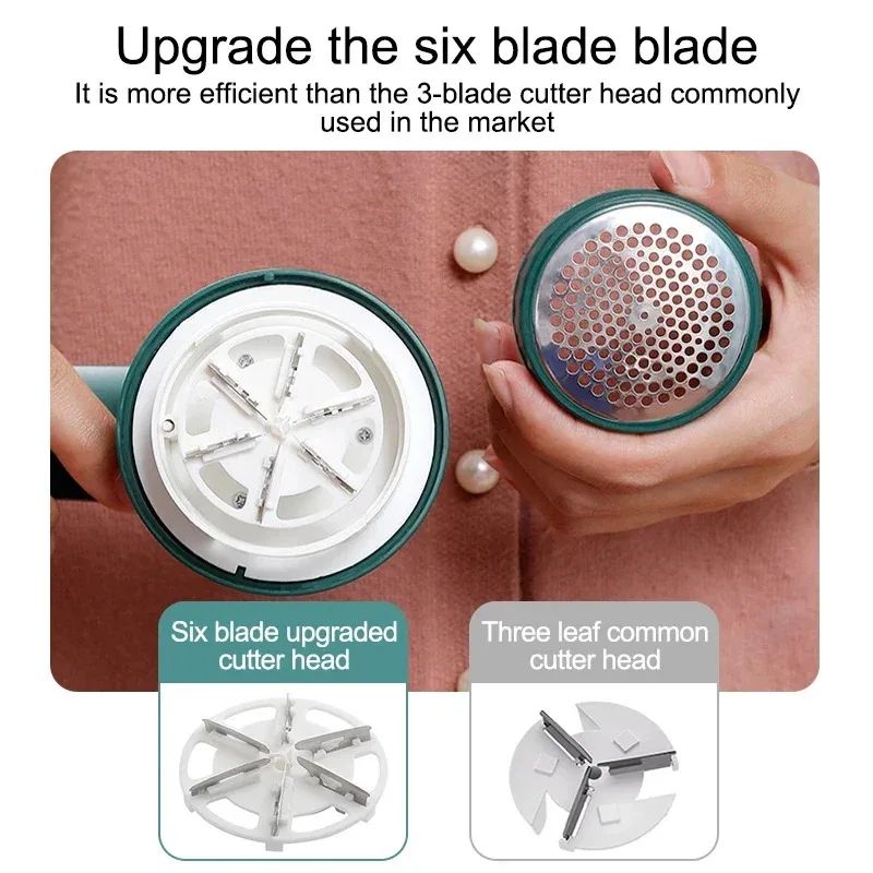 Electric Lint Remover USB Rechargeable Fabric Shaver Portable Hair Ball Trimmer With Stainless Ste 4