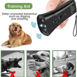 portable ultrasonic dog repeller handheld anti bark deterrent – safe dog trainer & bark control device