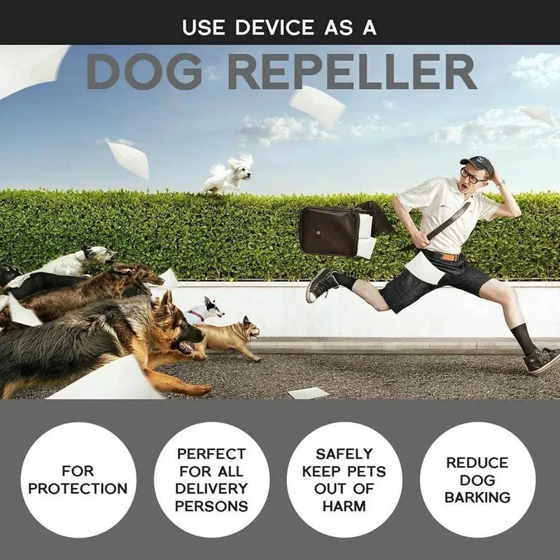 Portable Ultrasonic Dog Repeller Handheld Anti Bark Deterrent Safe Dog Trainer Bark Control Devic 2
