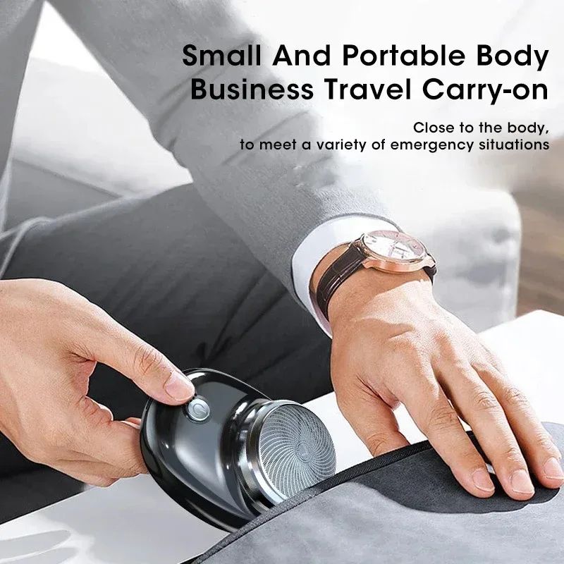 Pocket Electric Shaver Portable Mini Travel Razor Rechargeable Wireless Facial Beard Body Trimmer 3