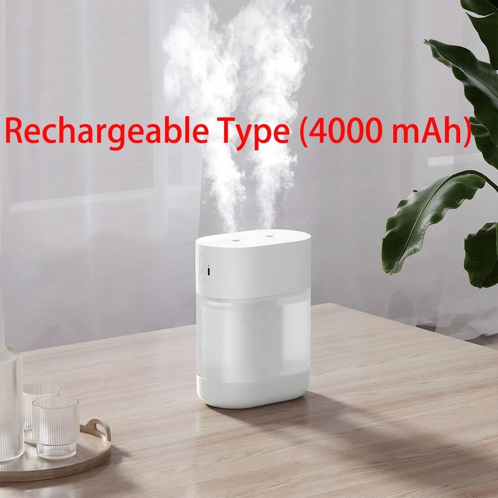 Desktop Humidifier With Dual Spray Nozzles USB Mist Humidifier With Water Purification 1 L Tank 7