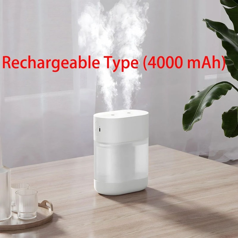 Desktop Humidifier With Dual Spray Nozzles USB Mist Humidifier With Water Purification 1 L Tank 7
