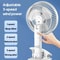 Mini Clip Fan Rechargeable Desktop Fan Foldable Portable WallMounted Fan With 3Speed Adjustment 3