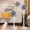 Rechargeable Air Circulation Fan Oscillating Stand Fan Adjustable Height Household Fan With Remote 2