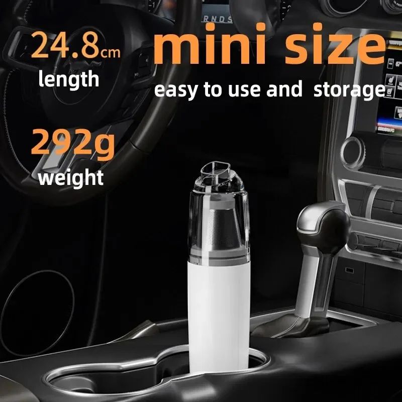 Portable Handheld Wireless Vacuum Cleaner Rechargeable HighSuction Mini Dust Remover For Car Home 4