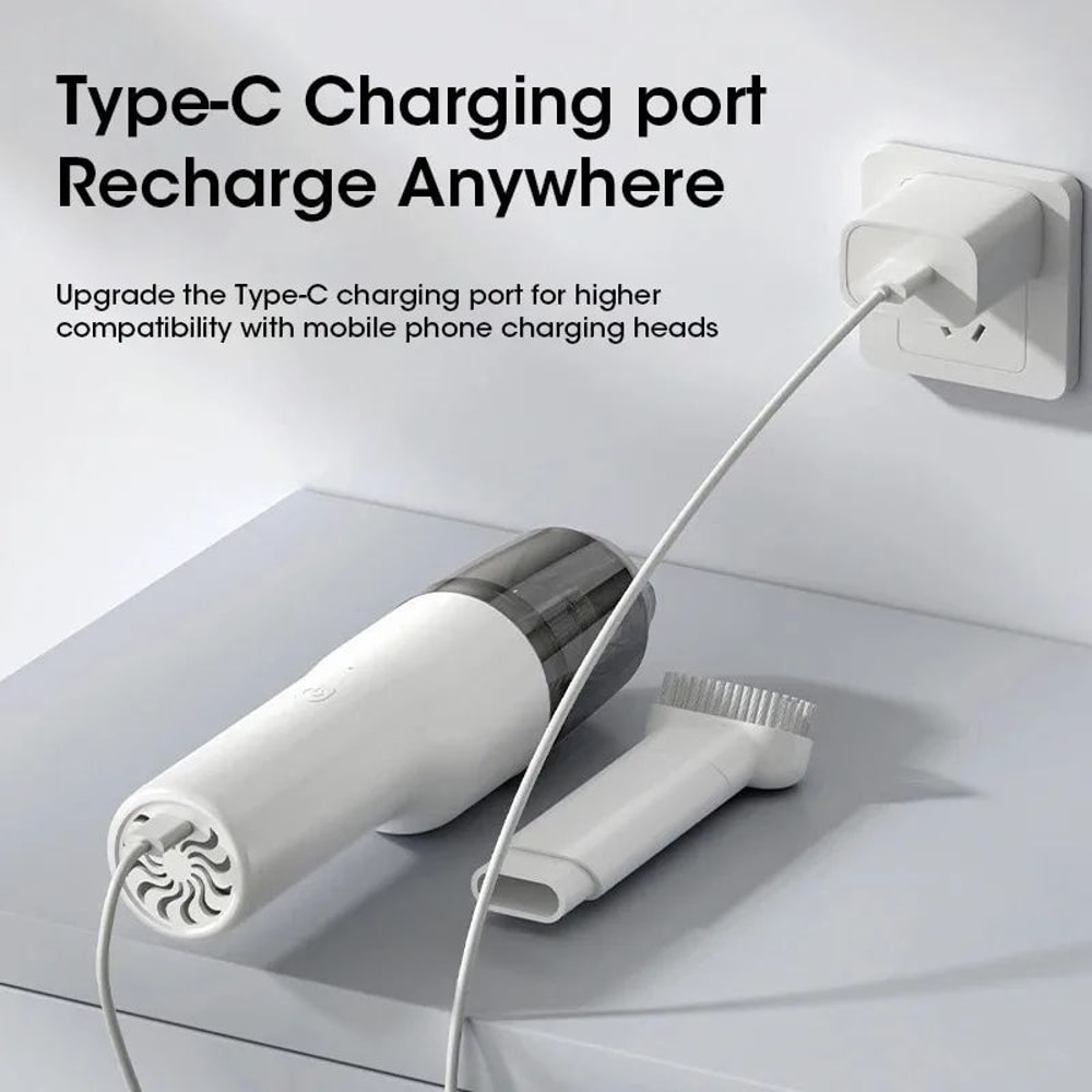 Portable Handheld Wireless Vacuum Cleaner Rechargeable HighSuction Mini Dust Remover For Car Home 5