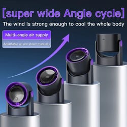 mini desktop circulating fan usb rechargeable – 4-speed high-speed cooling fan with reverse rotation