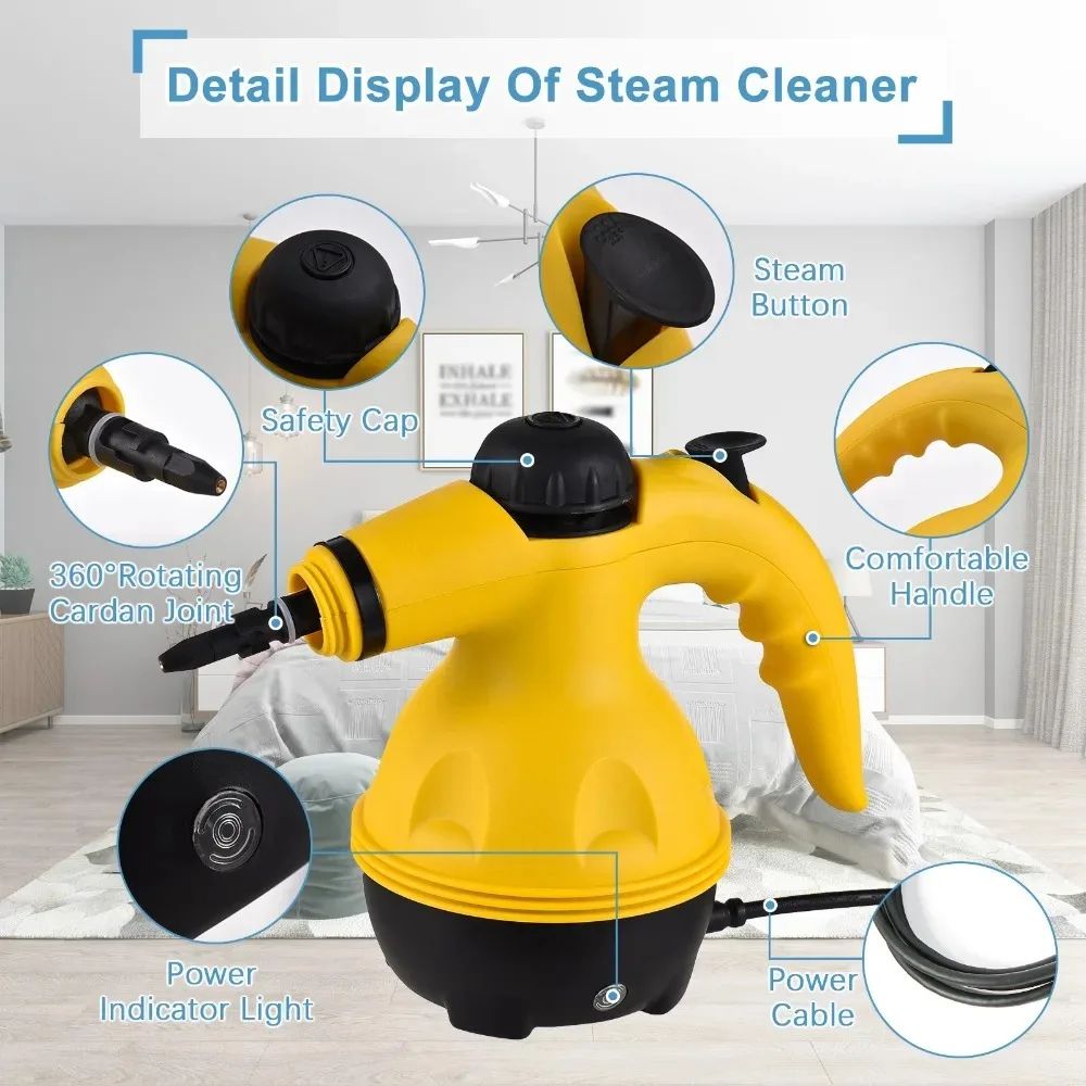HighTemperature Handheld Steam Cleaner Powerful Grease Oil Dirt Remover For Kitchen And Car 0