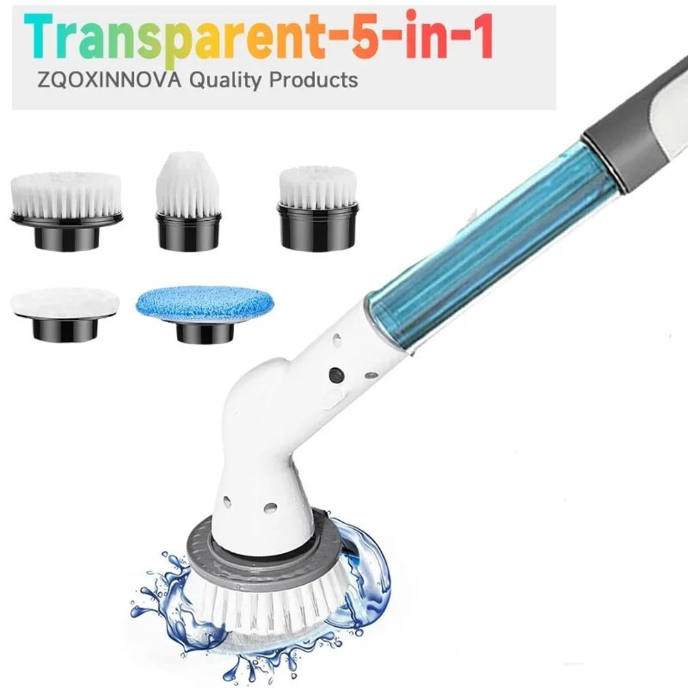 Electric Spin Scrubber 7in1 Cleaning Brush Powerful Cordless Household Cleaning Tool For Kitchen 6