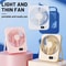 Portable Handheld Fan USB Rechargeable Mini Desktop Mute Table Fan With Power Display 5Speed Adju 1