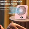 Portable Handheld Fan USB Rechargeable Mini Desktop Mute Table Fan With Power Display 5Speed Adju 5