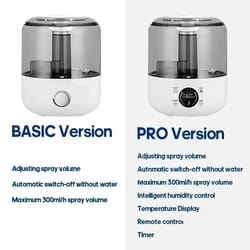 household air humidifier 3l large capacity – portable mute aroma diffuser with remote & timer control