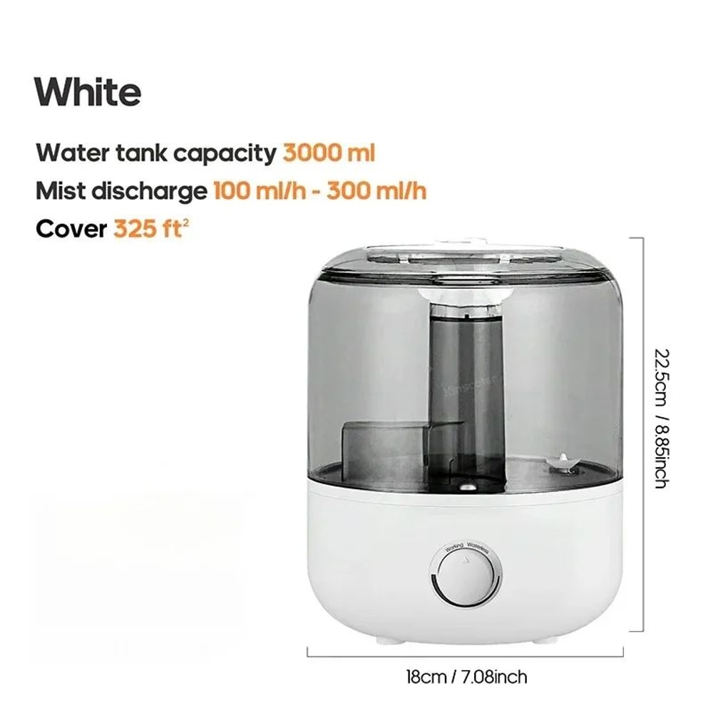 Household Air Humidifier 3L Large Capacity Portable Mute Aroma Diffuser With Remote Timer Control 6