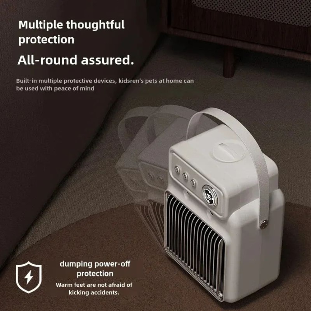 Electric Desktop Heater With Humidifier 2in1 Intelligent Warm Air Heater With 3Speed Adjustment Fo 1