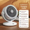 Desktop Circulating Fan TypeC Fast Charging Mini Oscillating Table Fan With 3Speed Air Circulation 6