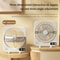 Portable Desktop Air Circulating Fan Rechargeable Mute Table Fan With Power Display 5Speed Adjust 4