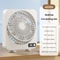 Portable Desktop Air Circulating Fan Rechargeable Mute Table Fan With Power Display 5Speed Adjust 6