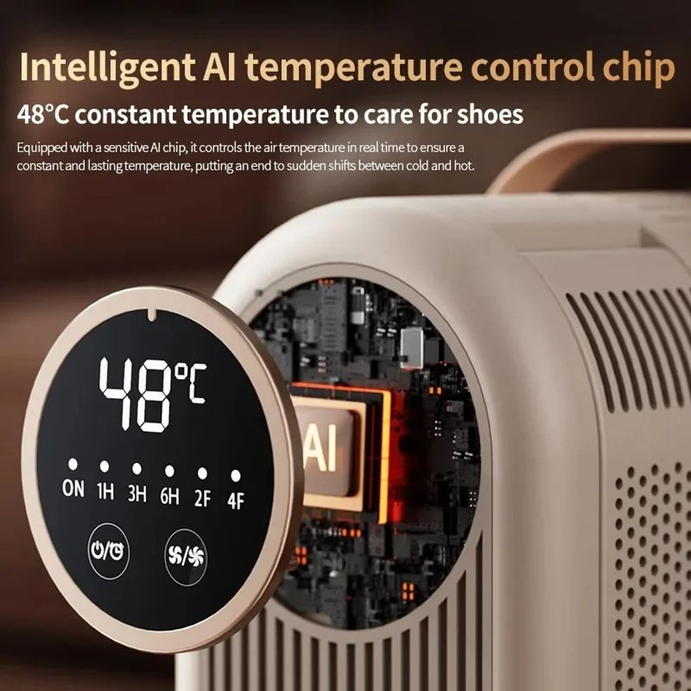 4Arms Foldable Shoe Dryer Electric Shoe Dehumidifier Boots Warmer With Timer Control 4