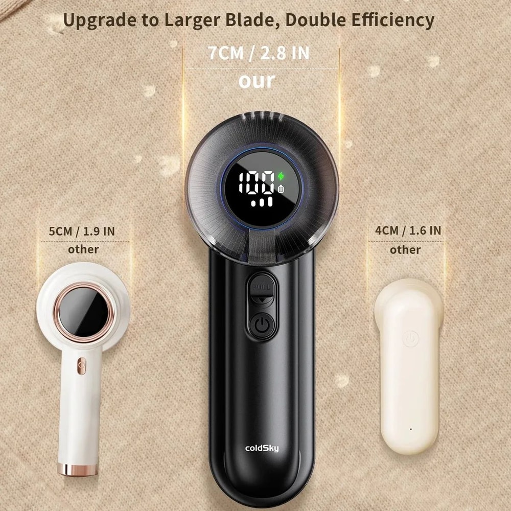 ColdSky Electric Lint Remover Fabric Shaver Rechargeable Hair Ball Trimmer Fuzz Pellet Remover Fo