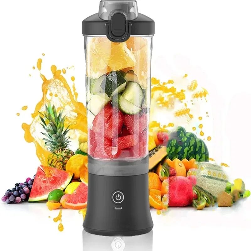 Portable Electric Fruit Juicer Blender USB Rechargeable 203 Fl Oz MultiFunctional Smoothie Mixer W 6