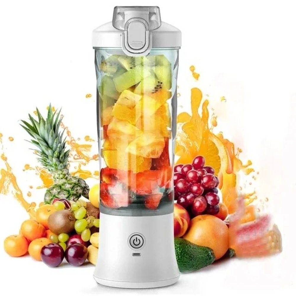 Portable Electric Fruit Juicer Blender USB Rechargeable 203 Fl Oz MultiFunctional Smoothie Mixer W 7