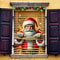 Santa Claus Christmas Window Cover 2D Indoor Outdoor Holiday Photo Backdrop Polyester Decoration 3