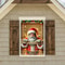 Santa Claus Christmas Window Cover 2D Indoor Outdoor Holiday Photo Backdrop Polyester Decoration 4