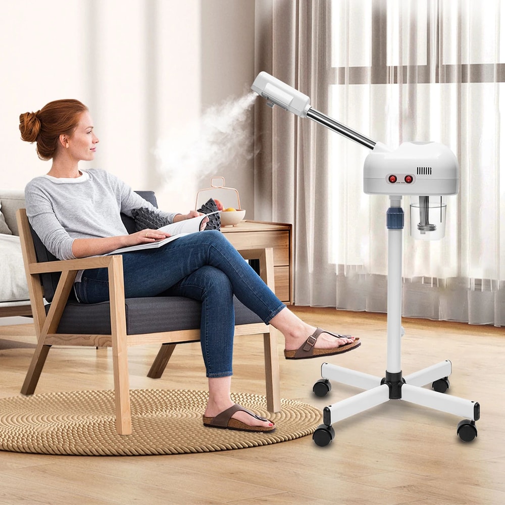 Professional Ozone Facial Steamer Height Adjustable 360 Rotating Hot Mist Salon Spa Steaming Mach 1