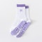 Womens Knitted Embroidered NonSlip Yoga Socks EU 3643 Silicone Grip Pilates Fitness MidCalf Socks 23