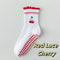 Womens Knitted Embroidered NonSlip Yoga Socks EU 3643 Silicone Grip Pilates Fitness MidCalf Socks 10
