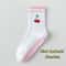 Womens Knitted Embroidered NonSlip Yoga Socks EU 3643 Silicone Grip Pilates Fitness MidCalf Socks 11