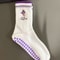Womens Knitted Embroidered NonSlip Yoga Socks EU 3643 Silicone Grip Pilates Fitness MidCalf Socks 26