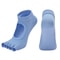 Womens Cotton FiveToe Backless Yoga Socks Breathable AntiSlip Silicone Pilates Ballet Grip Socks 9