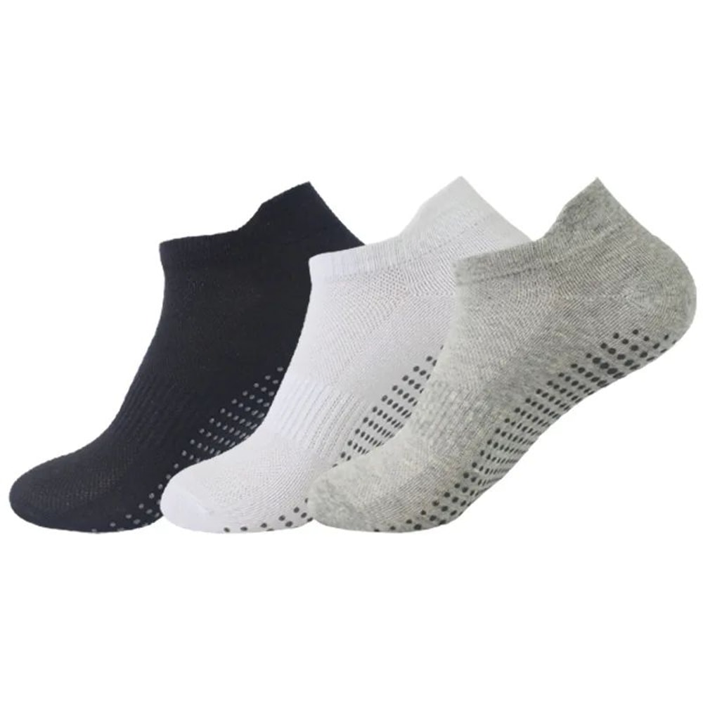5 Pairs Womens NonSlip Yoga Socks Cotton Breathable LowCut Pilates Dance Grip Socks 2