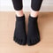 Womens Cotton FiveToe NonSlip Yoga Socks Breathable QuickDry Pilates Dance Fitness Grip Socks 1