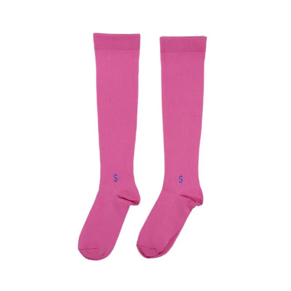 Womens Compression Calf Socks KneeHigh Pressure Running Fitness Support Socks For Yoga Skipping R