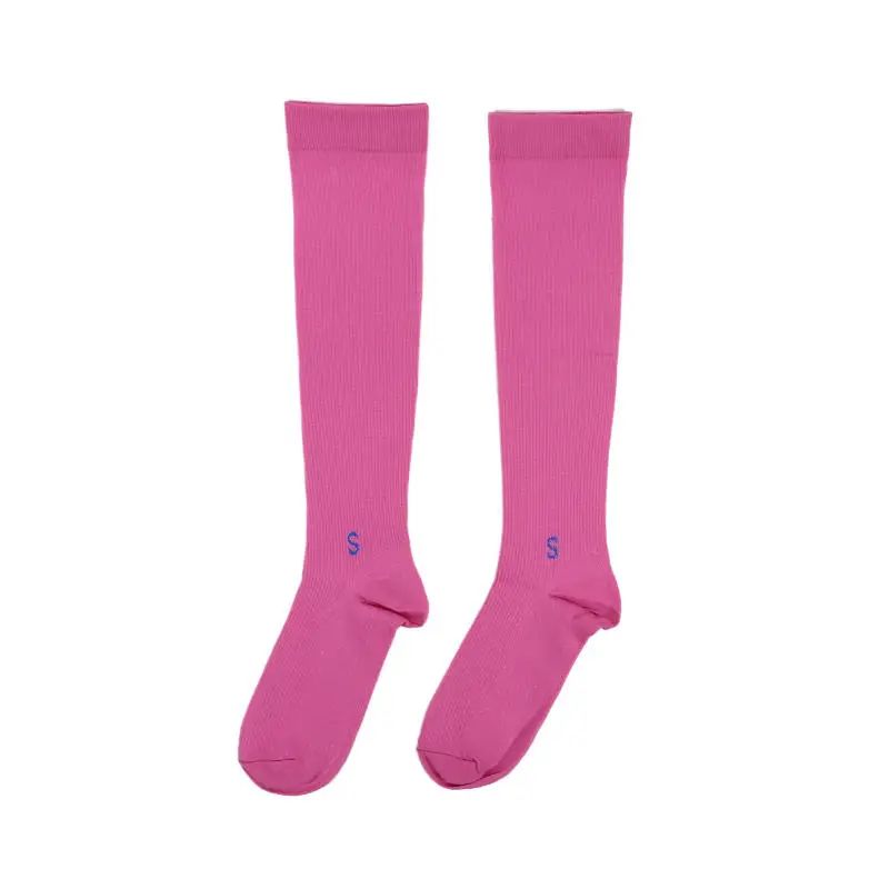 Womens Compression Calf Socks KneeHigh Pressure Running Fitness Support Socks For Yoga Skipping R