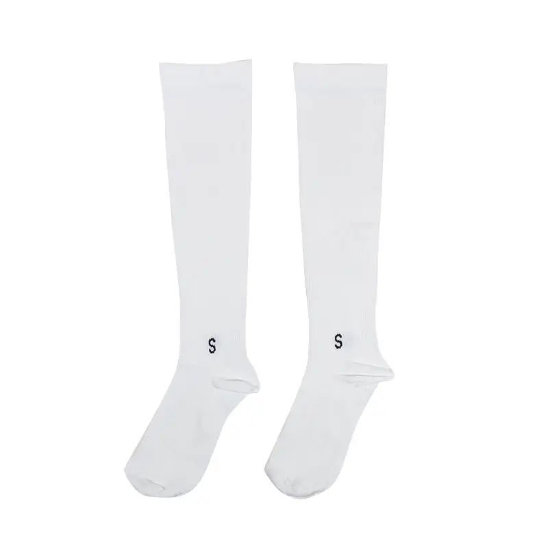 Womens Compression Calf Socks KneeHigh Pressure Running Fitness Support Socks For Yoga Skipping R