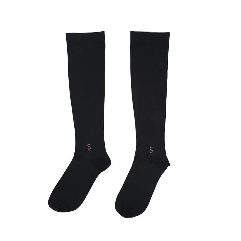 Womens Compression Calf Socks KneeHigh Pressure Running Fitness Support Socks For Yoga Skipping R