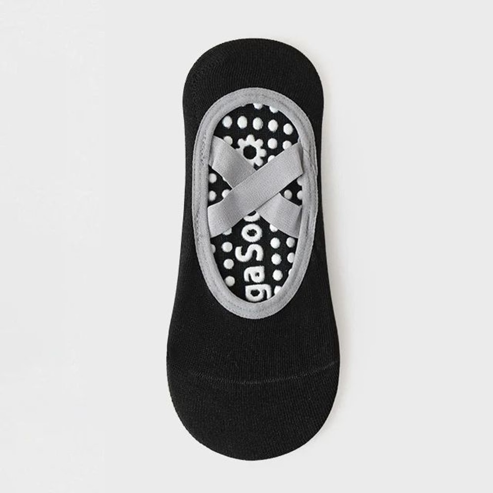 Womens Terry Cotton NonSlip Yoga Socks Breathable Bandage Pilates Ballet Grip Fitness Socks 6