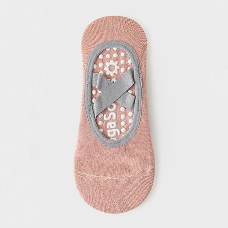 Womens Terry Cotton NonSlip Yoga Socks Breathable Bandage Pilates Ballet Grip Fitness Socks 11