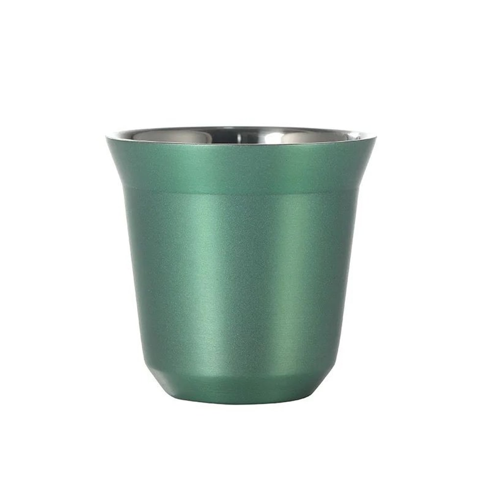 Stainless Steel DoubleWall Espresso Cup Insulated Capsule Coffee Tumbler LeakProof Mini Travel Mug 7