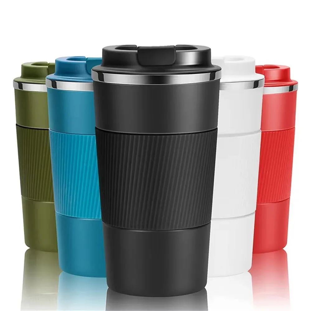 304 Stainless Steel Vacuum Insulated Water Bottle AntiSlip Thermal Coffee Mug Portable Office Gift 4