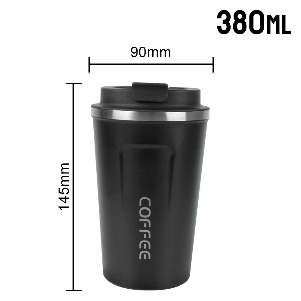 Thermo Cafe Double Wall Stainless Steel Travel Mug Leakproof Coffee Thermos Cup 6